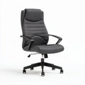 Ergonomische bureaustoel met verstelbare armleuningen en grijze stof 60 x 60 x 100cm