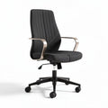 Bureau stoel met verstelbare hoogte en stoffen bekleding zwart 60 x 60 x 100cm